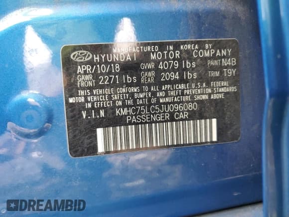 ✅ 2018 Hyundai Ioniq SEL • VIN: KMHC75LC5JU096080 • Lot: 84287384. Wystawiony na Copart z przebiegiem 199 555 mil. Bezpłatny archiwum sprzedaży aukcyjnych z USA i szczegółowy raport historii pojazdu na DreamBid. Zdjęcie 12.