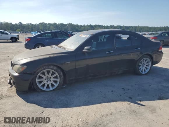 ✅ 2006 BMW 7 Series 750i • VIN: WBAHL83556DT05279 • Lot: 65841895. Listed on Copart with Not provided. Free auction sales archive from the USA and detailed vehicle history report at DreamBid. Image 1.