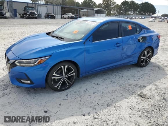 ✅ 2023 Nissan Sentra SR • VIN: 3N1AB8DV2PY327330 • Lot: 89625035. Listed on Copart with 53,946 mi. Free auction sales archive from the USA and detailed vehicle history report at DreamBid. Image 1.