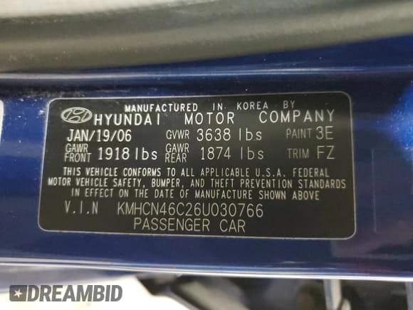 ✅ 2006 Hyundai Accent GLS • VIN: KMHCN46C26U030766 • Лот: 86537064. Опубликован ранее на Copart с пробегом 163 688 миль. Бесплатный доступ к архиву аукционных продаж из США и подробный отчёт об истории автомобиля на DreamBid. Изображение 15.