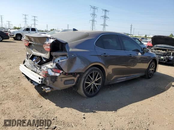 2021 Toyota Camry SE с VIN 4T1G11BK7MU024757, выставлен на аукционе Copart как лот 80985925 с пробегом 47 053 миль миль и Списание • Salvage title. История ставок и продаж доступна на DreamBid. Изображение 3.