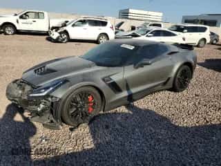 2016 Chevrolet Corvette Z06 3LZ z VIN 1G1YT2D68G5601246, wystawiony jako Copart lot #62612494 z przebiegiem 15 172 mil mil oraz Szkoda całkowita • Salvage title. Historia ofert i sprzedaży dostępna na DreamBid. Obrazek 1.