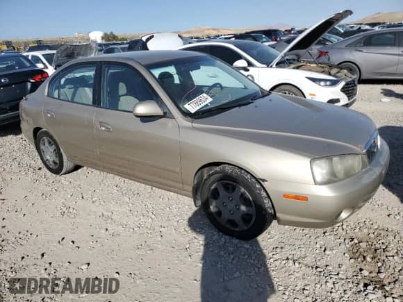 2002 Hyundai Elantra GLS z VIN KMHDN45D22U434479, wystawiony jako Copart lot #77869634 z przebiegiem 231 962 mil mil oraz Szkoda całkowita • Salvage title. Historia ofert i sprzedaży dostępna na DreamBid. Obrazek 4.