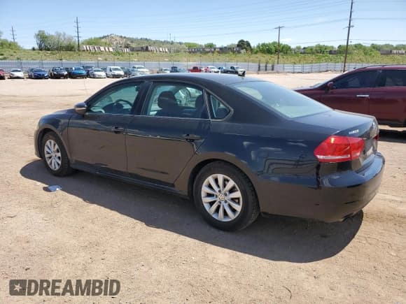 ✅ 2012 Volkswagen Passat S • VIN: 1VWAH7A3XCC027401 • Lot: 57490225. Listed on Copart with 141,298 mi. Free auction sales archive from the USA and detailed vehicle history report at DreamBid. Image 2.