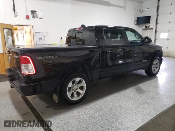 ✅ 2021 Ram 1500 Big Horn • VIN: 1C6SRFFT1MN804715 • Lot: 59614715. Listed on Copart with 66,735 mi. Free auction sales archive from the USA and detailed vehicle history report at DreamBid. Image 3.