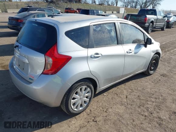 ✅ 2014 Nissan Note SV • VIN: 3N1CE2CP2EL361486 • Lot: 41908679. Listed on IAAI with Not provided. Free auction sales archive from the USA and detailed vehicle history report at DreamBid. Image 4.