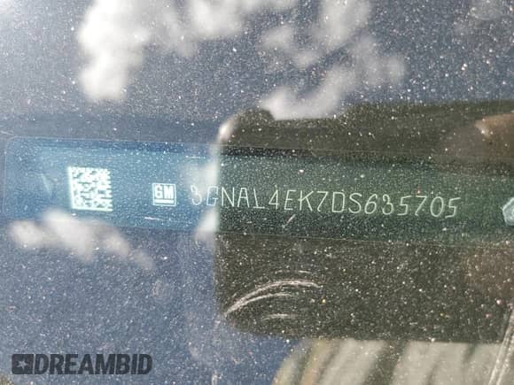 2013 Chevrolet Captiva Sport LTZ с VIN 3GNAL4EK7DS635705, выставлен на аукционе Copart как лот 74620694 с пробегом 106 998 миль миль и Списание • Salvage title. История ставок и продаж доступна на DreamBid. Изображение 14.