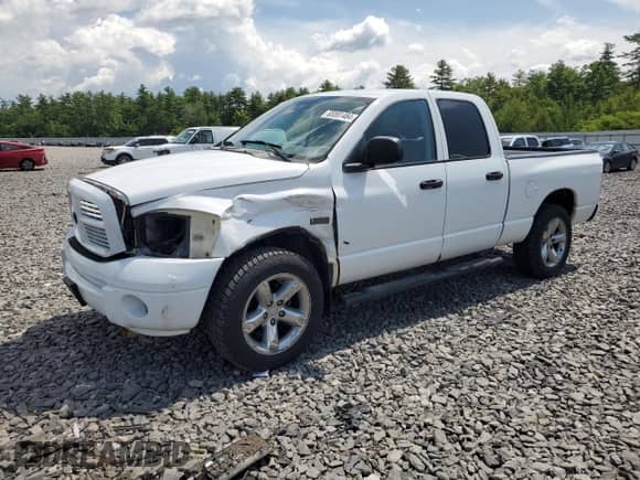 2006 Dodge 1500 SLT z VIN 1D7HU18216S705718, wystawiony jako Copart lot #65591484 z przebiegiem 188 421 mil mil oraz Szkoda całkowita • Salvage title. Historia ofert i sprzedaży dostępna na DreamBid. Obrazek 1.
