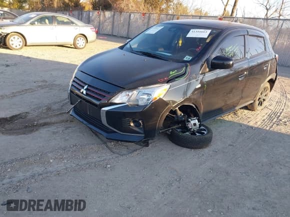 ✅ 2023 Mitsubishi Mirage Black Edition • VIN: ML32AWHJ5PH005103 • Lot: 41316661. Listed on IAAI with 26,892 mi. Free auction sales archive from the USA and detailed vehicle history report at DreamBid. Image 2.