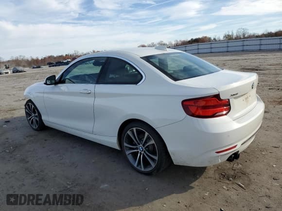 ✅ 2019 BMW 2 Series 230i xDrive • VIN: WBA2J3C53KVD49058 • Lot: 76849723. Listed on Copart with 56,084 mi. Free auction sales archive from the USA and detailed vehicle history report at DreamBid. Image 2.
