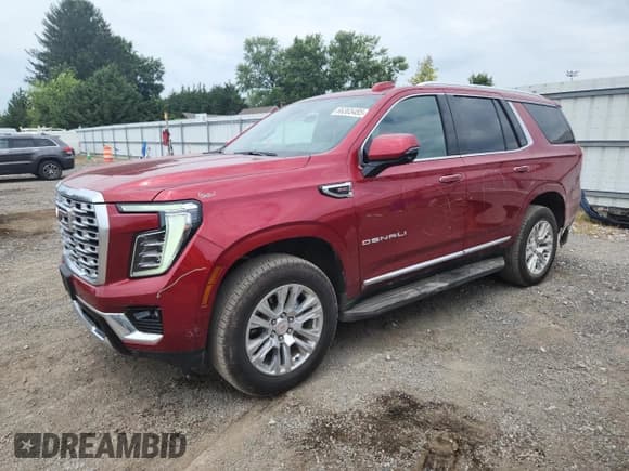 ✅ 2025 GMC Yukon Denali • VIN: 1GKS2DRL2SR128203 • Лот: 66365485. Опубликован ранее на Copart с пробегом 15 267 миль. Бесплатный доступ к архиву аукционных продаж из США и подробный отчёт об истории автомобиля на DreamBid. Изображение 1.