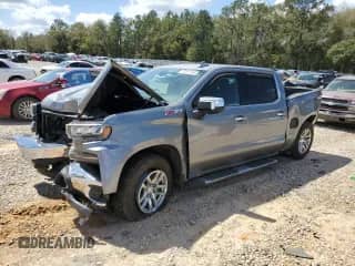 2020 Chevrolet Silverado 1500 LTZ with VIN 3GCUYGEL0LG176133, listed as a Copart auction lot 47461995 with 109,652 mi miles and Salvage title. Bid and sale history available at DreamBid. Image 1.