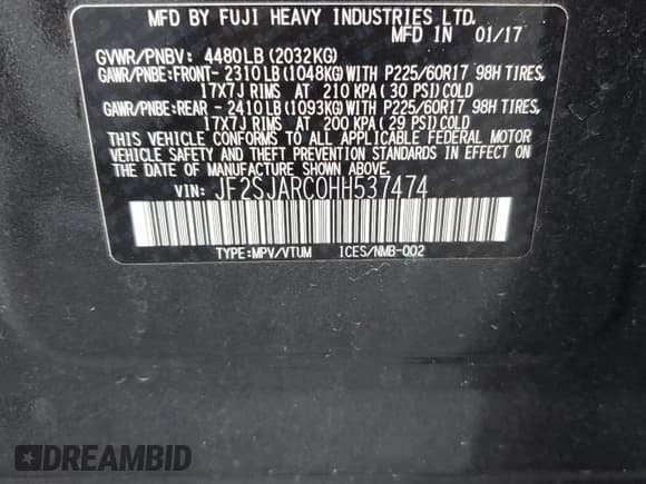 ✅ 2017 Subaru Forester Limited • VIN: JF2SJARC0HH537474 • Lot: 87244465. Wystawiony na Copart z przebiegiem 76 647 mil. Bezpłatny archiwum sprzedaży aukcyjnych z USA i szczegółowy raport historii pojazdu na DreamBid. Zdjęcie 14.