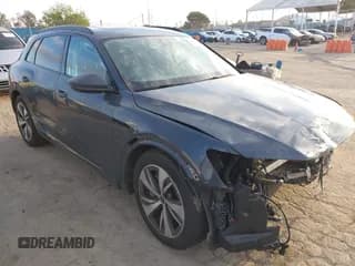 ✅ 2024 Audi Q8 e-tron Premium • VIN: WA14AAGE6RB013322 • Lot: 41890966. Listed on IAAI with 14,857 mi. Free auction sales archive from the USA and detailed vehicle history report at DreamBid. Image 1.