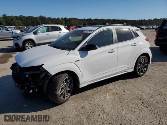 ✅ 2023 Hyundai Kona N Line • VIN: KM8K3CA35PU987350 • Лот: 77022494. Опубликован ранее на Copart с пробегом 20 647 миль. Бесплатный доступ к архиву аукционных продаж из США и подробный отчёт об истории автомобиля на DreamBid. Изображение 1.