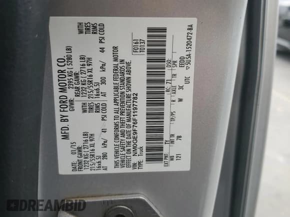 ✅ 2015 Ford Transit Connect XLT • VIN: NM0GE9F76F1197782 • Lot: 81782335. Wystawiony na Copart z przebiegiem 135 812 mil. Bezpłatny archiwum sprzedaży aukcyjnych z USA i szczegółowy raport historii pojazdu na DreamBid. Zdjęcie 14.