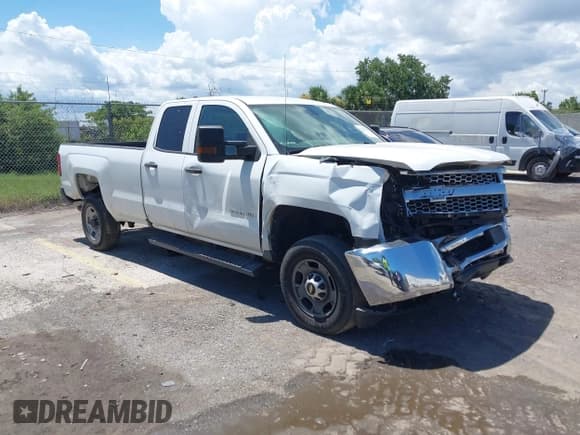 ✅ 2019 Chevrolet Silverado 2500HD Work Truck • VIN: 2GC2CREG7K1136112 • Lot: 42486087. Listed on IAAI with 99,977 mi. Free auction sales archive from the USA and detailed vehicle history report at DreamBid. Image 1.