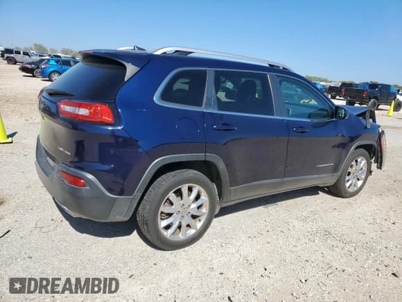 ✅ 2016 Jeep Cherokee Limited • VIN: 1C4PJLDS5GW216930 • Lot: 91574235. Listed on Copart with 108,562 mi. Free auction sales archive from the USA and detailed vehicle history report at DreamBid. Image 3.