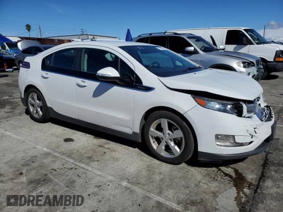 2014 Chevrolet Volt with VIN 1G1RH6E43EU125260, listed as a Copart auction lot 43132904 with 107,265 mi miles and Salvage title. Bid and sale history available at DreamBid. Image 4.