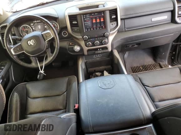 2020 Ram 1500 Laramie with VIN 1C6RREDT9LN294754, listed as a Copart auction lot 60804234 with 57,595 mi miles and Salvage title. Bid and sale history available at DreamBid. Image 8.