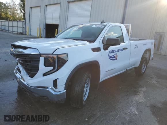 ✅ 2024 GMC Sierra 1500 Pro • VIN: 3GTNHAEK5RG275225 • Лот: 76049814. Опубликован ранее на Copart с пробегом Не указан. Бесплатный доступ к архиву аукционных продаж из США и подробный отчёт об истории автомобиля на DreamBid. Изображение 1.