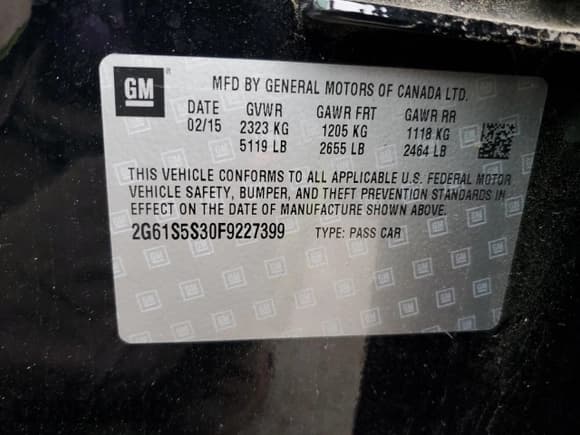 ✅ 2015 Cadillac XTS Platinum • VIN: 2G61S5S30F9227399 • Лот: 85879314. Опубликован ранее на Copart с пробегом 83 559 миль. Бесплатный доступ к архиву аукционных продаж из США и подробный отчёт об истории автомобиля на DreamBid. Изображение 12.