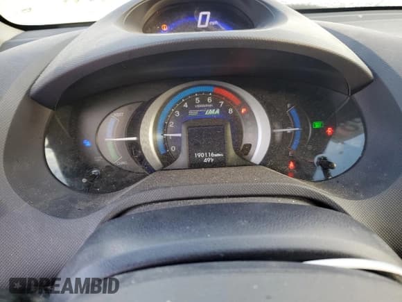 ✅ 2010 Honda Insight EX • VIN: JHMZE2H74AS015790 • Lot: 89452995. Listed on Copart with 190,116 mi. Free auction sales archive from the USA and detailed vehicle history report at DreamBid. Image 9.