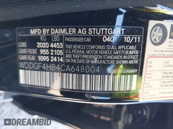 ✅ 2012 Mercedes-Benz C 250 Sport • VIN: WDDGF4HB4CA648004 • Lot: 41891519. Wystawiony na IAAI z przebiegiem 108 076 mil. Bezpłatny archiwum sprzedaży aukcyjnych z USA i szczegółowy raport historii pojazdu na DreamBid. Zdjęcie 9.