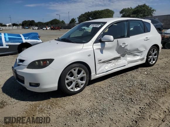 ✅ 2009 Mazda 3 S Sport • VIN: JM1BK344691246673 • Lot: 80924605. Listed on Copart with 143,726 mi. Free auction sales archive from the USA and detailed vehicle history report at DreamBid. Image 1.