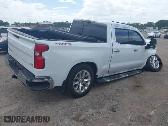2020 Chevrolet Silverado 1500 LTZ with VIN 1GCUYGEL3LZ237247, listed as a IAAI auction lot 43360459 with 74,026 mi miles and . Bid and sale history available at DreamBid. Image 4.