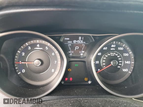 ✅ 2013 Hyundai Elantra GLS • VIN: 5NPDH4AE2DH219384 • Lot: 64769245. Listed on Copart with 184,906 mi. Free auction sales archive from the USA and detailed vehicle history report at DreamBid. Image 9.