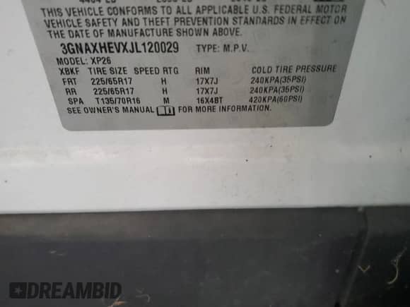 ✅ 2018 Chevrolet Equinox LS • VIN: 3GNAXHEVXJL120029 • Lot: 85313265. Wystawiony na Copart z przebiegiem 112 460 mil mil. Skorzystaj z bezpłatnego archiwum sprzedaży aukcyjnych z USA i zobacz szczegółowy raport historii pojazdu na DreamBid. Zdjęcie 13.