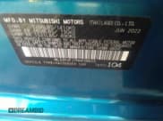 ✅ 2022 Mitsubishi Mirage ES • VIN: ML32FUFJ7NHF08625 • Lot: 41841144. Listed on IAAI with 5,956 mi. Free auction sales archive from the USA and detailed vehicle history report at DreamBid. Image 9.