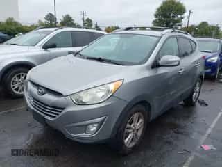 2013 Hyundai Tucson GLS with VIN KM8JU3AC1DU598337, listed as a IAAI auction lot 43555496 with 195,348 mi miles and . Bid and sale history available at DreamBid. Image 2.