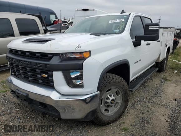 ✅ 2023 Chevrolet Silverado 2500HD Work Truck • VIN: 1GB1YLE78PF167514 • Лот: 43368235. Опубликован ранее на Copart с пробегом 57 059 миль. Бесплатный доступ к архиву аукционных продаж из США и подробный отчёт об истории автомобиля на DreamBid. Изображение 1.
