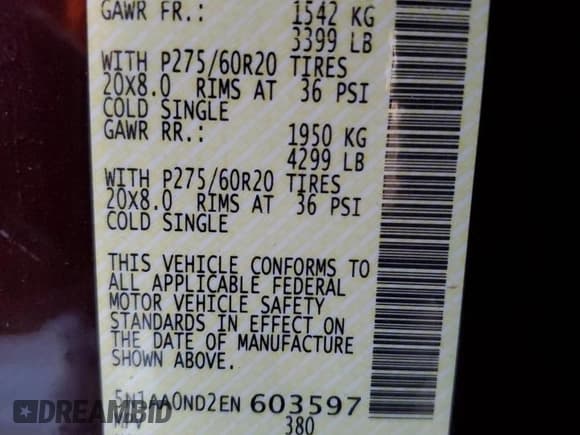 ✅ 2014 Nissan Armada SL • VIN: 5N1AA0ND2EN603597 • Лот: 82134095. Опубликован ранее на Copart с пробегом 211 781 миль. Бесплатный доступ к архиву аукционных продаж из США и подробный отчёт об истории автомобиля на DreamBid. Изображение 13.