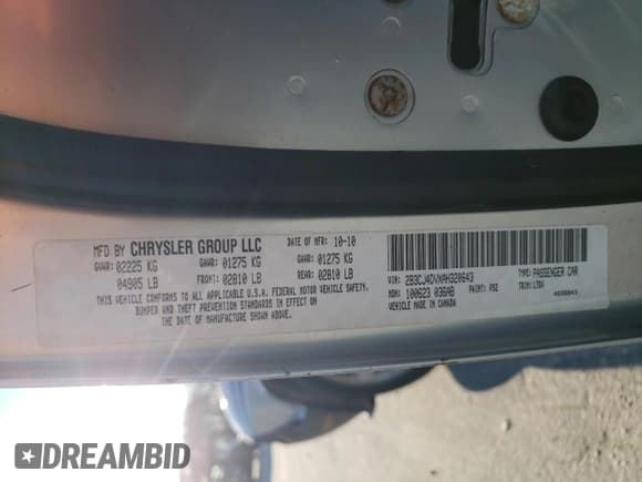 ✅ 2010 Dodge Challenger SE • VIN: 2B3CJ4DVXAH320643 • Lot: 88333635. Wystawiony na Copart z przebiegiem 104 804 mil. Bezpłatny archiwum sprzedaży aukcyjnych z USA i szczegółowy raport historii pojazdu na DreamBid. Zdjęcie 12.