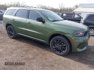✅ 2021 Dodge Durango GT Plus • VIN: 1C4RDJDGXMC663928 • Лот: 42070119. Опубликован ранее на IAAI с пробегом 77 110 миль. Бесплатный доступ к архиву аукционных продаж из США и подробный отчёт об истории автомобиля на DreamBid. Изображение 1.