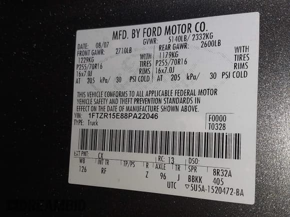 ✅ 2008 Ford Ranger XL • VIN: 1FTZR15E88PA22046 • Lot: 43289703. Wystawiony na IAAI z przebiegiem 143 562 mil. Bezpłatny archiwum sprzedaży aukcyjnych z USA i szczegółowy raport historii pojazdu na DreamBid. Zdjęcie 9.