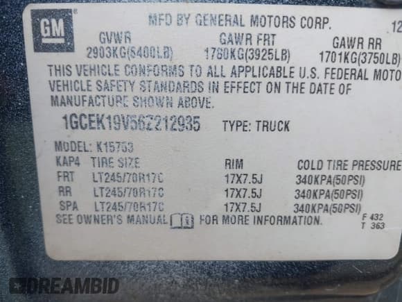 ✅ 2006 Chevrolet Silverado 1500 LT1 • VIN: 1GCEK19V56Z212935 • Лот: 42616046. Опубликован ранее на IAAI с пробегом 264 454 миль. Бесплатный доступ к архиву аукционных продаж из США и подробный отчёт об истории автомобиля на DreamBid. Изображение 9.