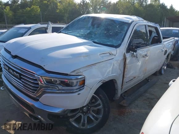 ✅ 2022 Ram 1500 Longhorn • VIN: 1C6SRFKT7NN129234 • Лот: 43295503. Опубликован ранее на IAAI с пробегом 57 233 миль. Бесплатный доступ к архиву аукционных продаж из США и подробный отчёт об истории автомобиля на DreamBid. Изображение 2.