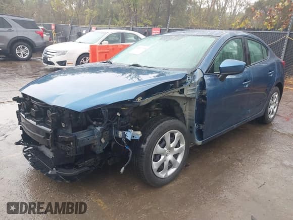 ✅ 2017 Mazda 3 Sport • VIN: 3MZBN1U72HM102705 • Lot: 43523735. Listed on IAAI with 186,365 mi. Free auction sales archive from the USA and detailed vehicle history report at DreamBid. Image 2.