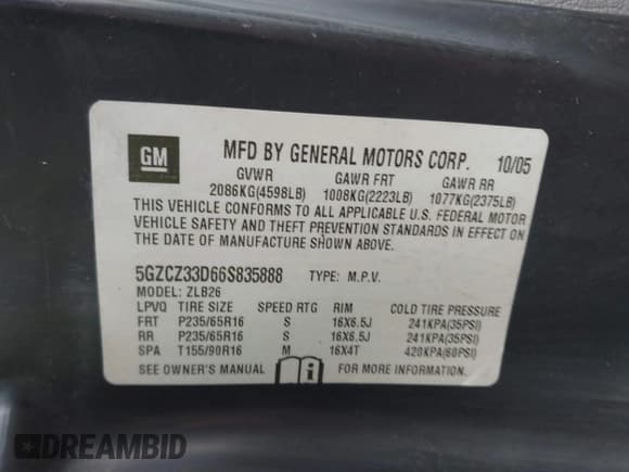 ✅ 2006 Saturn VUE • VIN: 5GZCZ33D66S835888 • Lot: 41513629. Wystawiony na IAAI z przebiegiem 171 887 mil. Bezpłatny archiwum sprzedaży aukcyjnych z USA i szczegółowy raport historii pojazdu na DreamBid. Zdjęcie 9.