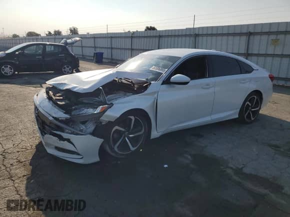 2018 Honda Accord Sport с VIN 1HGCV1F35JA199548, выставлен на аукционе Copart как лот 80586065 с пробегом 105 106 миль миль и Списание • Salvage title. История ставок и продаж доступна на DreamBid. Изображение 1.