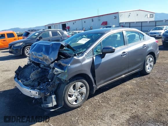 ✅ 2014 Honda Civic LX • VIN: 2HGFB2F57EH552859 • Lot: 43387845. Listed on IAAI with 129,780 mi. Free auction sales archive from the USA and detailed vehicle history report at DreamBid. Image 18.