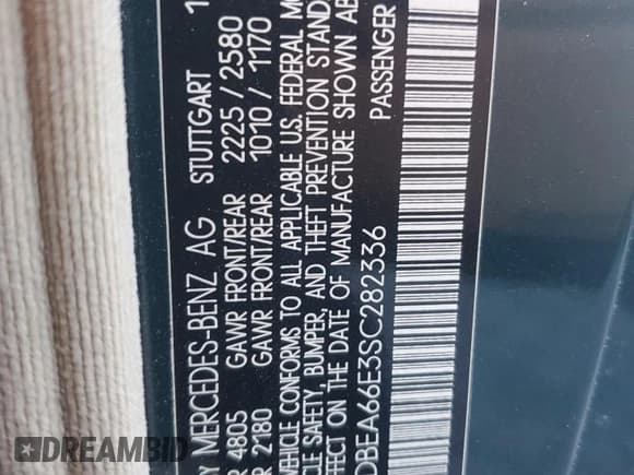 ✅ 1995 Mercedes-Benz E 320 • VIN: WDBEA66E3SC282336 • Лот: 45023515. Опубликован ранее на Copart с пробегом 93 688 миль. Бесплатный доступ к архиву аукционных продаж из США и подробный отчёт об истории автомобиля на DreamBid. Изображение 12.