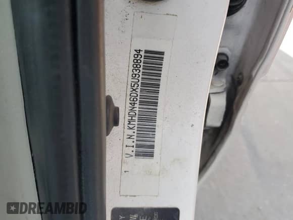 2005 Hyundai Elantra GLS z VIN KMHDN46DX5U938894, wystawiony jako Copart lot #70988345 z przebiegiem Nie podano mil oraz Szkoda całkowita • Salvage title. Historia ofert i sprzedaży dostępna na DreamBid. Obrazek 12.