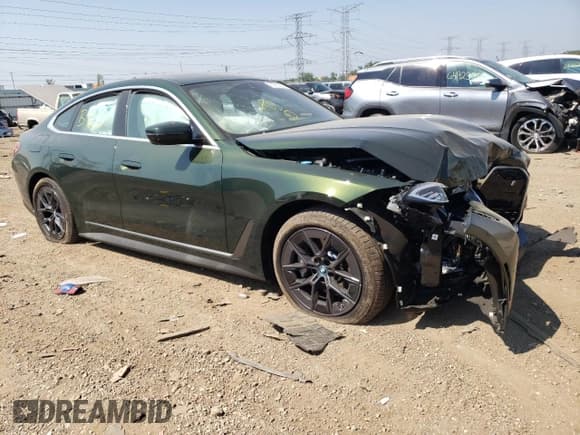 ✅ 2023 BMW i4 eDrive35 • VIN: WBY43AW08PFR41336 • Лот: 65203203. Опубликован ранее на Copart с пробегом 1 110 миль. Бесплатный доступ к архиву аукционных продаж из США и подробный отчёт об истории автомобиля на DreamBid. Изображение 4.