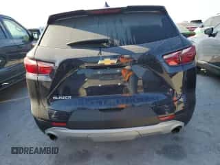 2020 Chevrolet Blazer LT with VIN 3GNKBBRA6LS555551, listed as a Copart auction lot 75399384 with Not provided miles and Salvage title. Bid and sale history available at DreamBid. Image 6.