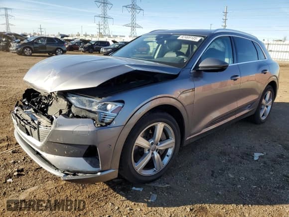 ✅ 2019 Audi e-tron Premium Plus • VIN: WA1LAAGE6KB005352 • Lot: 92469105. Listed on Copart with 52,728 mi. Free auction sales archive from the USA and detailed vehicle history report at DreamBid. Image 1.